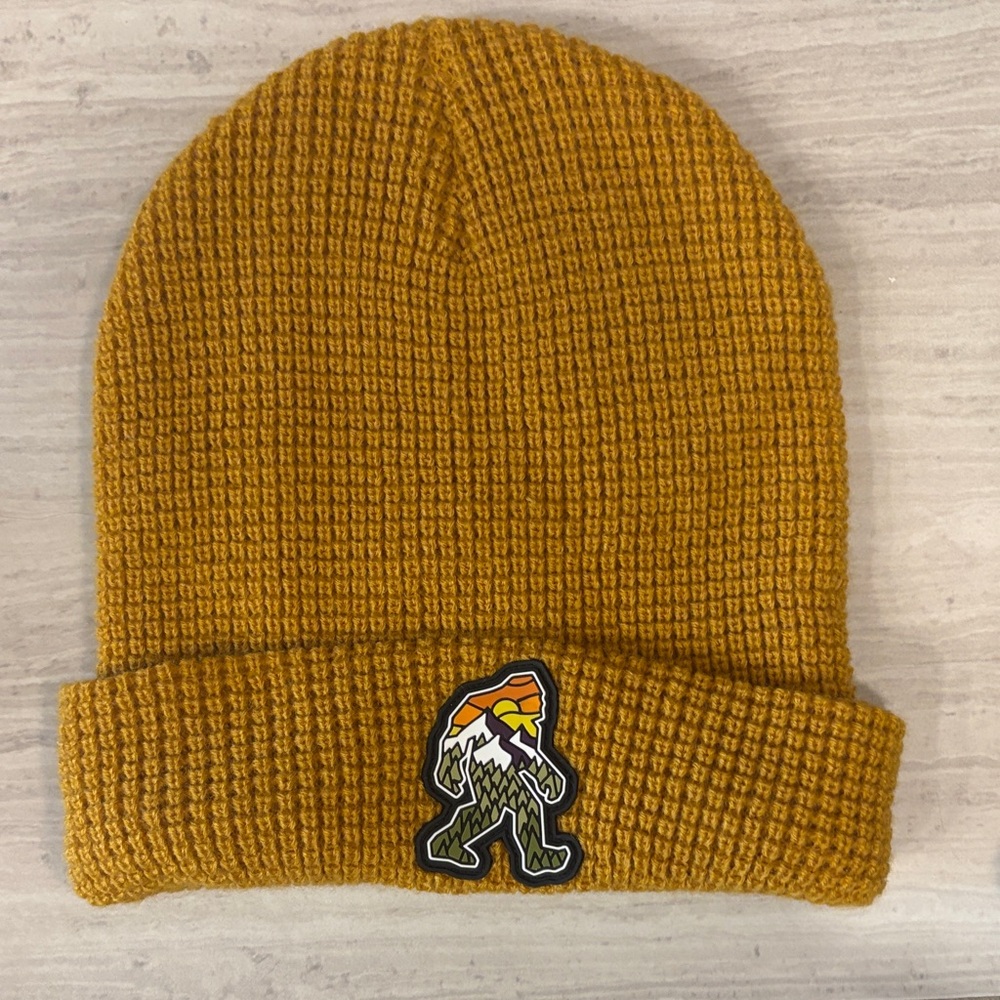 Unisex Beanie with Bigfoot Patch